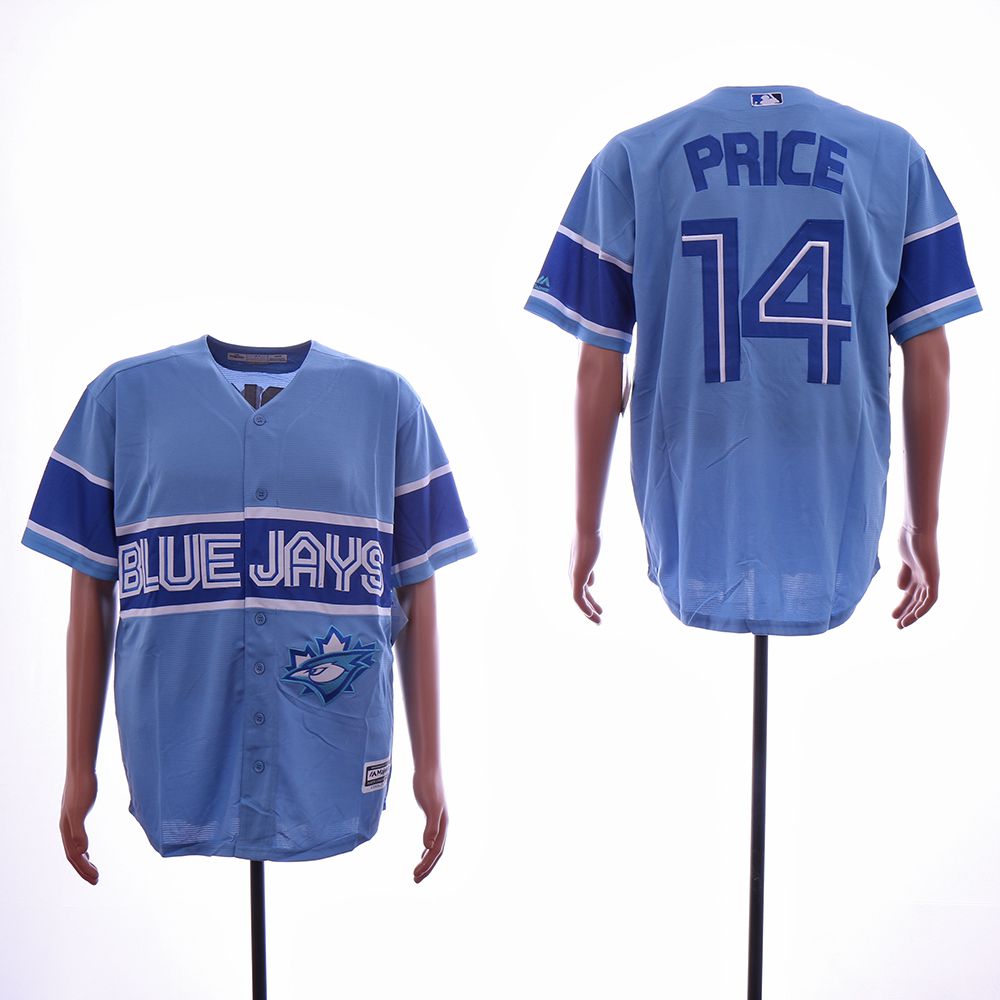 Men Toronto Blue Jays #14 Price Light Blue Game MLB Jerseys->toronto blue jays->MLB Jersey